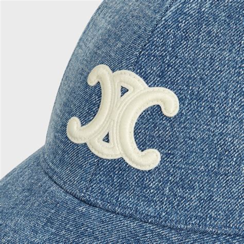 celine denim cap.